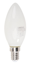 Cargar imagen en el visor de la galería, Pack 3 bombillas LED vela filamento E14 4,5W 4000K Lexman