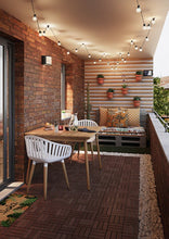 Cargar imagen en el visor de la galería, Pack de 9 baldosas exterior madera de acacia 30x30 cm