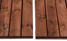 Cargar imagen en el visor de la galería, Baldosa de madera de pino tintada 100x100 cm y 40 mm