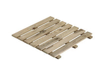 Cargar imagen en el visor de la galería, Pack 4 und Baldosas de madera de pino para exterior 50x50 cm