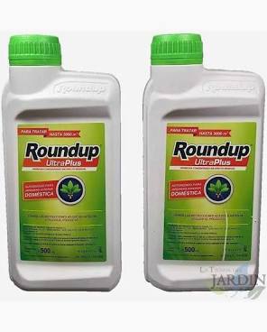 HERBICIDA ROUNDUP ULTRA PLUS 500 ml PACK DE 2