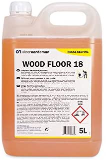 Wood Floor-18 5L Limpiador de Madera Jabonoso para Suelos con Olor a Limón