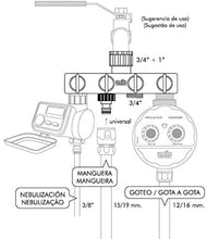 Cargar imagen en el visor de la galería, AQUA CONTROL C2027 Adaptador Grifo, Verde Blanco
