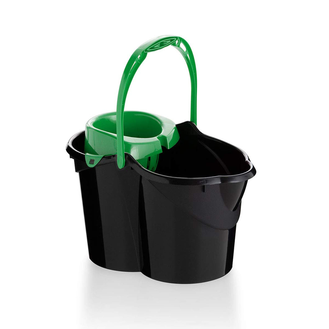 Cubo con Escurridor Ovalado, 15 L VERDE