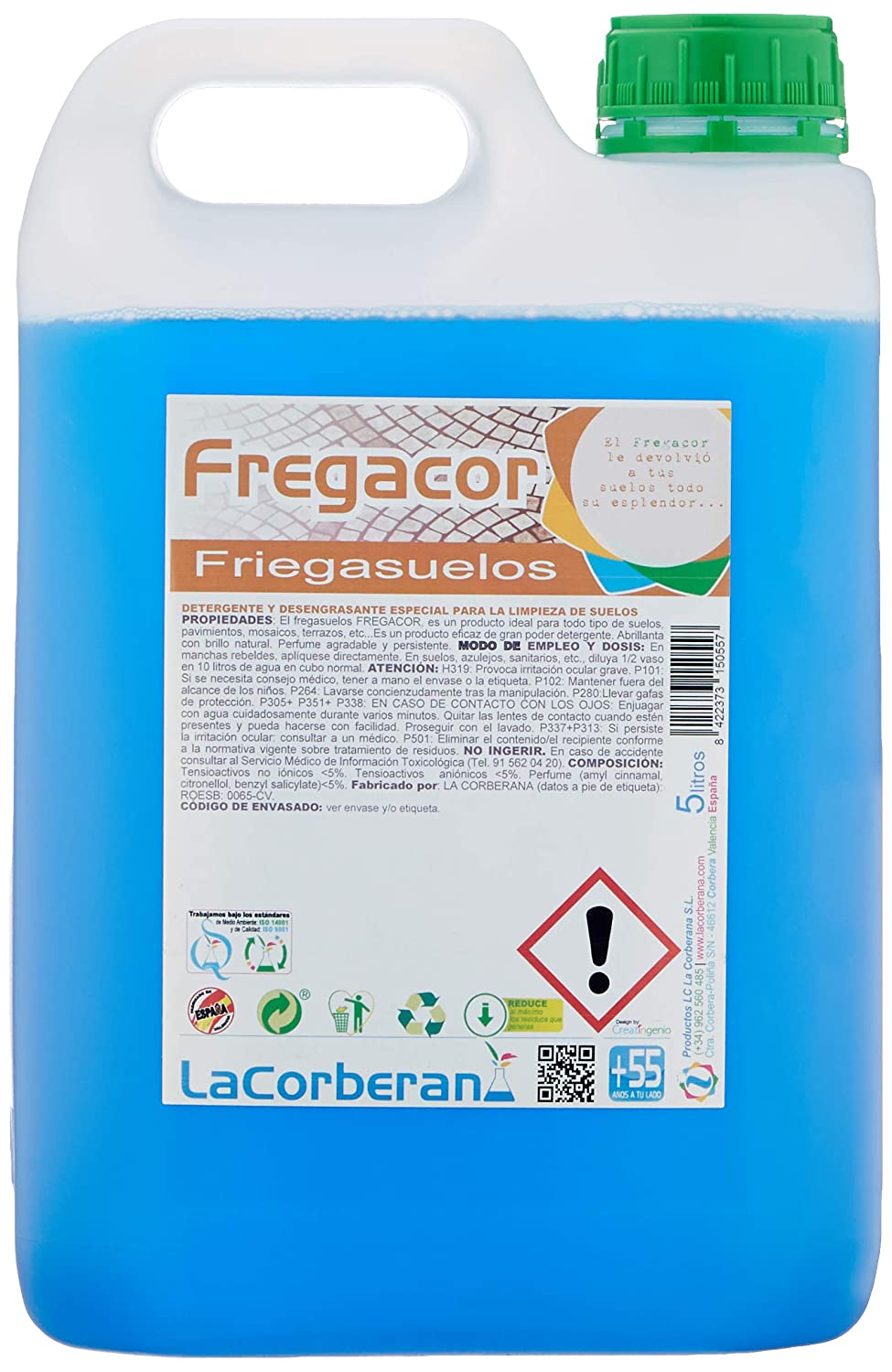 Fregasuelos Fregacor Profesional, 5 Litros