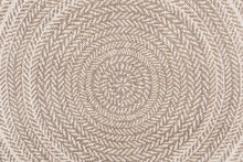 Cargar imagen en el visor de la galería, Alfombra interior/exterior polipropileno Peru beige redonda 120x120cm
