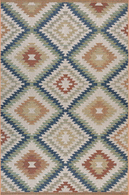 Alfombra interior/exterior polipropileno Zahara Siroco multicolor 160x230cm