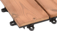 Cargar imagen en el visor de la galería, Baldosa encajable de madera Smartdeck marrón 30x30 cm y 25 mm
